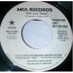Larry Butler Tess  (Love Theme) USED VINYL 7INCH 45 RPM SINGLE PROMO
