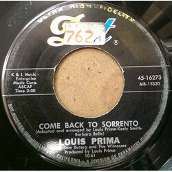 Louis Prima And His Orchestra Come Back To Sorrento / Mood Indigo USED VINYL 7INCH 45 RPM