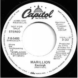 Marillion Kayleigh USED VINYL 7INCH 45 RPM PROMO