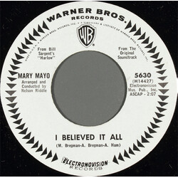 Mary Mayo / Nelson Riddle And His Orchestra / Nelson Riddle Chorus I Believed It All / With Open Arms USED VINYL 7INCH 45 RPM PROMO