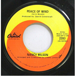 Nancy Wilson Peace Of Mind / This Bitter Earth USED VINYL 7INCH 45 RPM