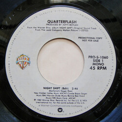Quarterflash Night Shift USED VINYL 7INCH 45 RPM SINGLE PROMO