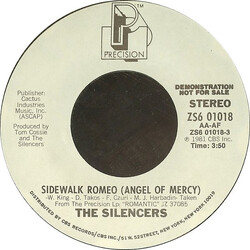 The Silencers (2) Sidewalk Romeo (Angel Of Mercy) USED VINYL 7INCH 45 RPM PROMO