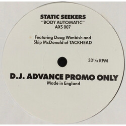 The Static Seekers Body Automatic USED VINYL 12INCH PROMO