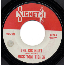 Toni Fisher The Big Hurt / Memphis Belle VINYL 7" USED