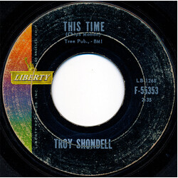 Troy Shondell This Time USED VINYL 7INCH SINGLE 45 RPM