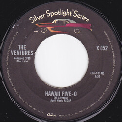 The Ventures Hawaii Five-O / Walk - Don't Run, 1964 USED VINYL 7INCH SINGLE 45 RPM REISSUE