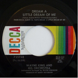 Wayne King And His Orchestra Dream A Little Dream Of Me USED VINYL 7INCH 45 RPM SINGLE