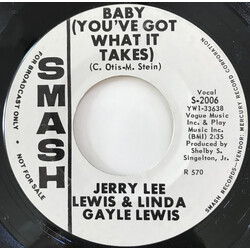Jerry Lee Lewis / Linda Gail Lewis Baby (You've Got What It Takes) USED VINYL 7INCH 45 RPM SINGLE PROMO STYRENE