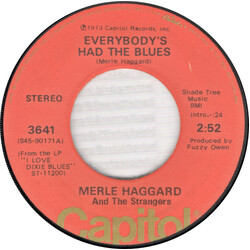 Merle Haggard / The Strangers (5) Everybody's Had The Blues / Nobody Knows I'm Hurtin' USED VINYL 7INCH