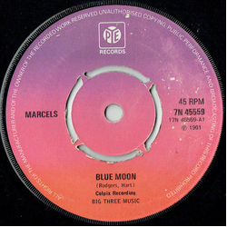 The Marcels / Big Dee Irwin Blue Moon / Swinging On A Star Vinyl 7" USED