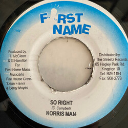 Norrisman / George Nooks So Right/Keep It Up USED VINYL 7INCH 45 RPM