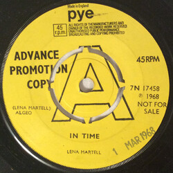 Lena Martell In Time / One Of The Crowd USED VINYL 7INCH 45 RPM PROMO