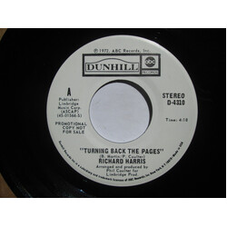 Richard Harris Turning Back The Pages USED VINYL 7INCH 45 RPM PROMO STEREO MONO