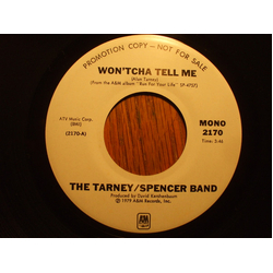 The Tarney/Spencer Band Won'tcha Tell Me Vinyl 7" USED