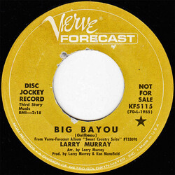 Larry Murray Big Bayou / Back To The Good Earth USED VINYL 7INCH 45 RPM SINGLE PROMO