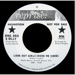 Dino, Desi & Billy Look Out Girls USED VINYL 7INCH SINGLE 45 RPM PROMO