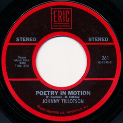 Johnny Tillotson Poetry In Motion / Send Me The Pillow You Dream On Vinyl 7" USED