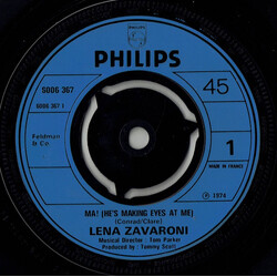 Lena Zavaroni Ma! (He's Making Eyes At Me) USED VINYL 7INCH 45 RPM