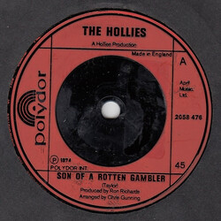 The Hollies Son Of A Rotten Gambler USED VINYL 7INCH 45 RPM SINGLE