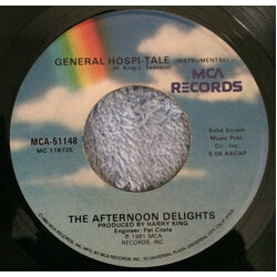The Afternoon Delights General Hospi-tale USED VINYL 7INCH SINGLE 45 RPM