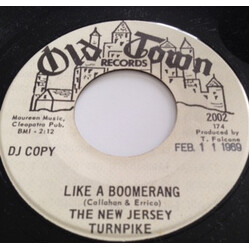 New Jersey Turnpike Like A Boomerang USED VINYL 7INCH 45 RPM PROMO