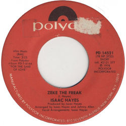 Isaac Hayes Zeke The Freak Vinyl 7" USED