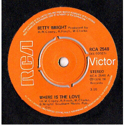Betty Wright Where Is The Love VINYL 7" USED