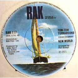 New World (3) Tom-Tom Turnaround USED VINYL 7INCH 45 RPM SINGLE