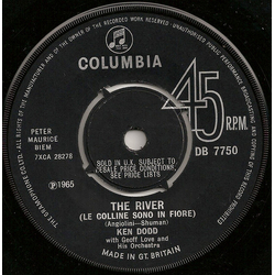 Ken Dodd The River (Le Colline Sono In Fiore) Vinyl 7" USED