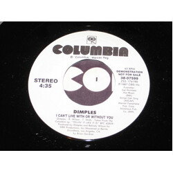 Richard 'Dimples' Fields I Can't Live With Or Without You USED VINYL 7INCH 45 RPM PROMO