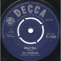 Val Doonican Walk Tall Vinyl 7" USED