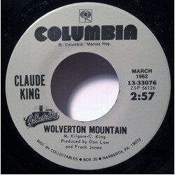 Claude King (2) Wolverton Mountain USED VINYL 7INCH 45 RPM REISSUE