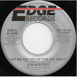 J. Blackfoot Let Me Put You Up For The Night USED VINYL 7INCH 45 RPM STEREO