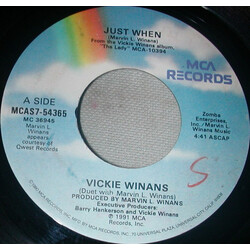 Vickie Winans Just When USED VINYL 7INCH 45 RPM