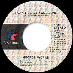 George McCrae I Can't Leave You Alone USED VINYL 7INCH 45 RPM SINGLE