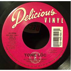 Tone Loc All Through The Night Vinyl 7" USED