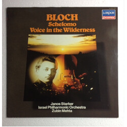 Ernest Bloch / Janos Starker / Israel Philharmonic Orchestra / Zubin Mehta Schelomo / Voice In The Wildnerness Vinyl LP USED
