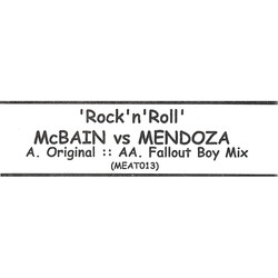 McBain & Mendoza Rock N Roll USED VINYL 12INCH PROMO WHITE LABEL