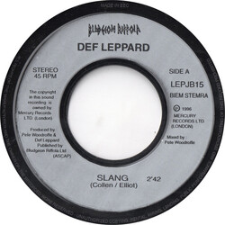 Def Leppard Slang Vinyl 7" USED