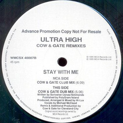 Ultra High Stay With Me (DJ Exclusive Mixes By Cleveland City) USED VINYL 12INCH PROMO 45 RPM