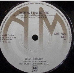 Billy Preston Nothing From Nothing USED VINYL 7INCH 45 RPM SINGLE