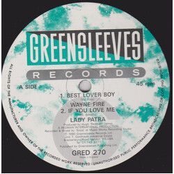Wayne Fire / Patra Best Lover Boy / If You Love Me USED VINYL 12INCH 45 RPM