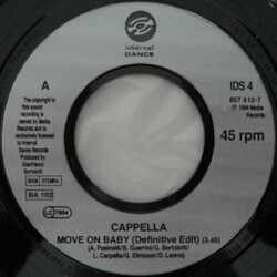 Cappella Move On Baby Vinyl 7" USED