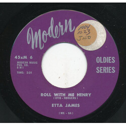 Etta James / The Maxwell Davis Orchestra Roll With Me Henry / Good Rockin' Daddy USED VINYL 7INCH 45 RPM