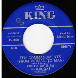 Princess Buster And Her Jamaicans / Byron Lee And The Dragonaires Ten Commandments (From Woman To Man) / Papa Jack USED VINYL 7INCH 45 RPM