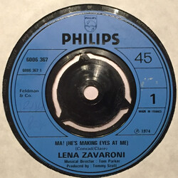 Lena Zavaroni Ma! (He's Making Eyes At Me) USED VINYL 7INCH