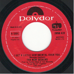 The New Seekers I Get A Little Sentimental Over You Vinyl 7" USED