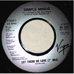 Simple Minds Let There Be Love Vinyl 7" USED