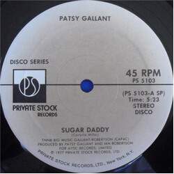 Patsy Gallant Sugar Daddy / It's Raining This Morning Vinyl 12" USED